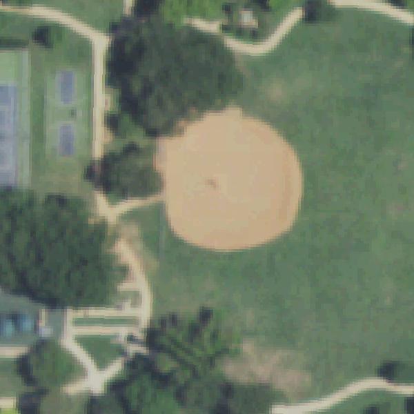 Aerial view of Burleson Park