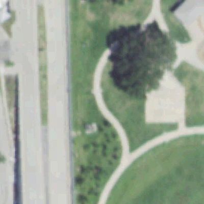 Aerial photo of Busby Park