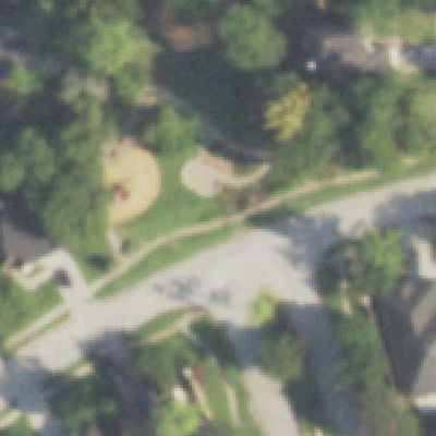Aerial photo of Butterfly Garden