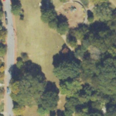 Aerial view of Cabbagetown Park