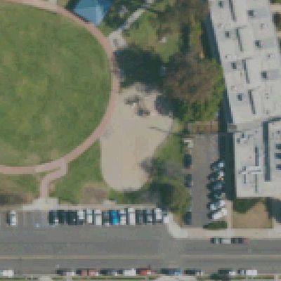 Aerial view of Cabrillo Heights Park playground