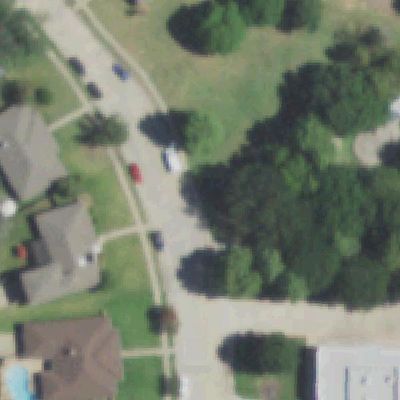Aerial view of Caddo Park