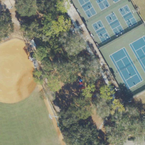 Aerial view of Cady Way Playground