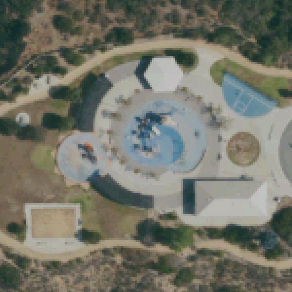 Aerial view of Camino Ruiz Park