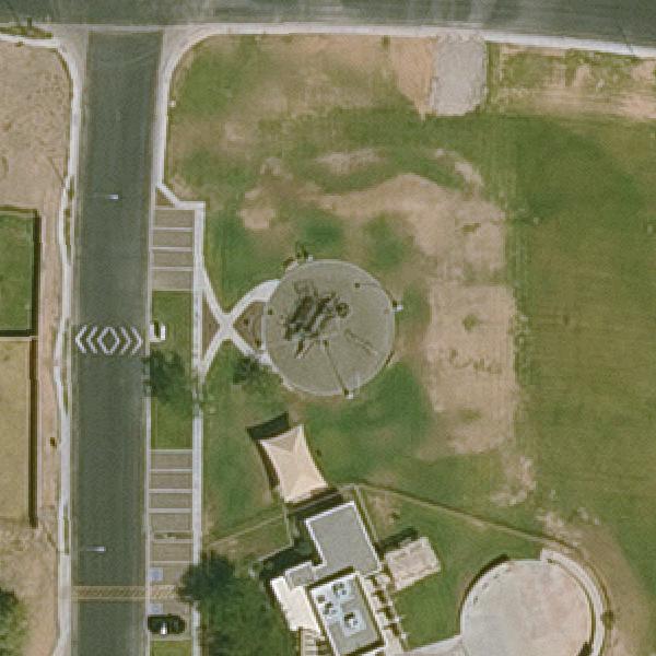 Aerial view of Canalside Neighborhood Center