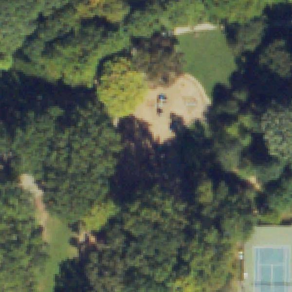 Aerial view of Candler Park Playground