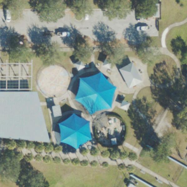 Aerial photo of Capehart Park