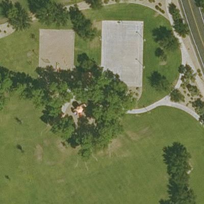 Aerial view of Carol Rae Park
