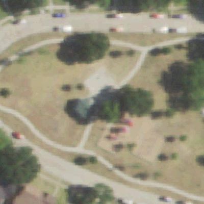 Aerial view of Carr/Chapman Park