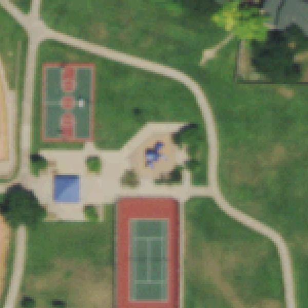 Aerial photo of Carroll Butts Park