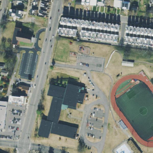 Aerial photo of Carter Lawrence Playground