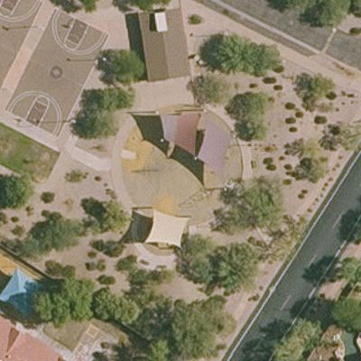 Aerial view of Cashman Park