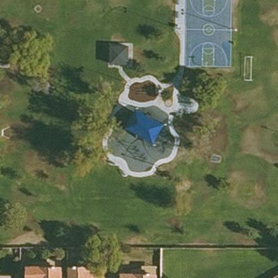 Aerial view of Celaya Park
