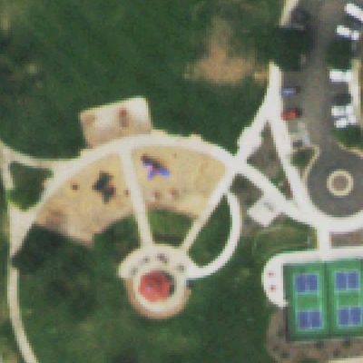 Aerial photo of Central Park at the Farm