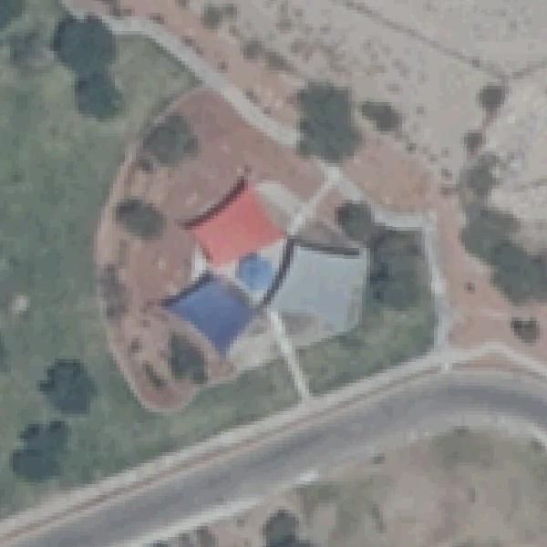Aerial photo of Cesar Chavez Park