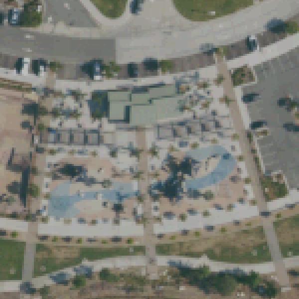 Aerial view of Cesar Solis Community Park