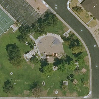 Aerial view of Chaparral Park Playground