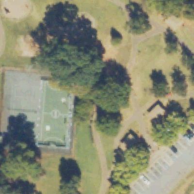 Aerial view of Charles E. Phillips Esquire Park