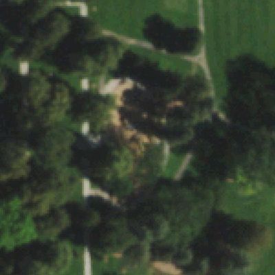 Aerial photo of Cheesman Park