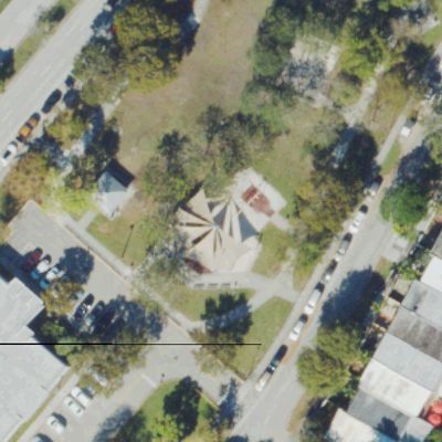 Aerial view of Cherry Grove Park