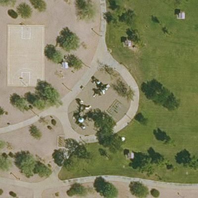 Aerial view of Cholla Cove Park