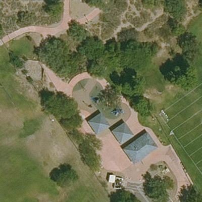 Aerial view of Cholla Park Playground