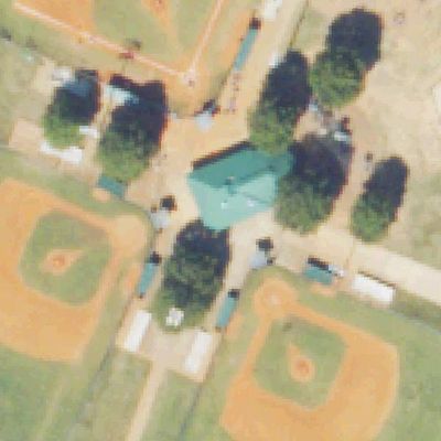 Aerial view of Chuck Camp