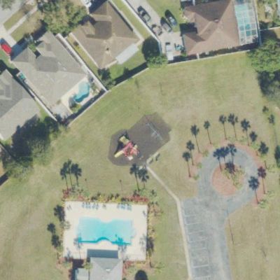 Aerial view of Churchill Downs Playground