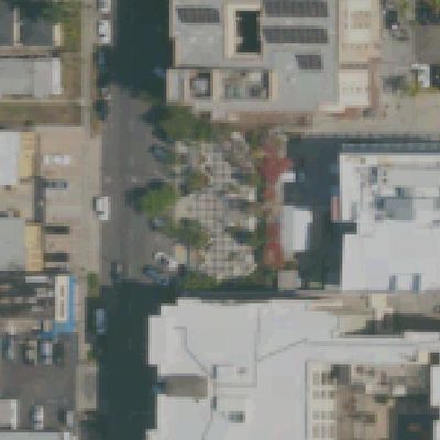 Aerial view of City Heights Square Mini Park