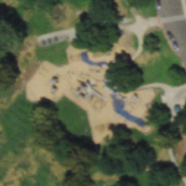 Aerial photo of City Park Playground