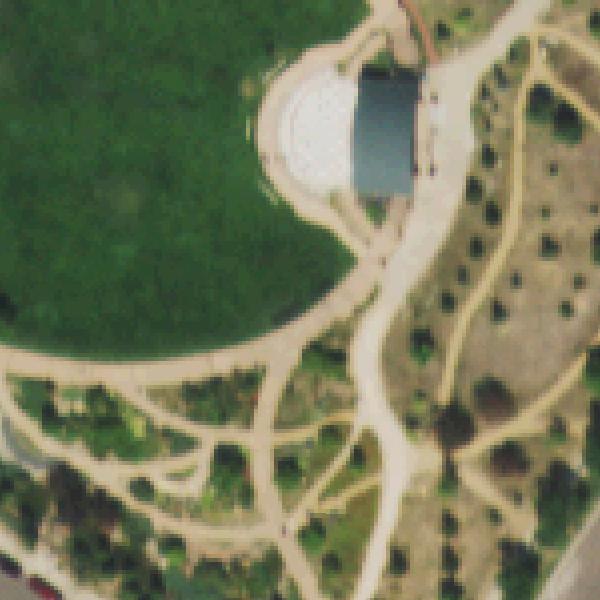 Aerial photo of Civic Green Park
