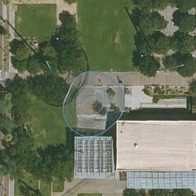 Aerial view of Civic Space Park