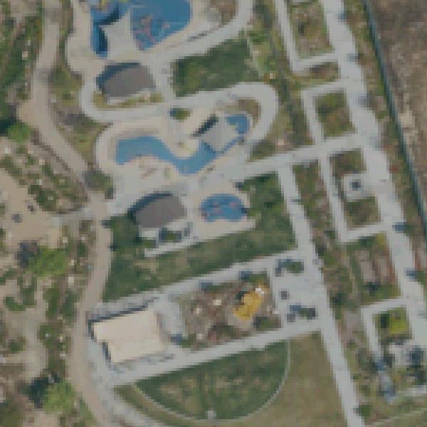 Aerial view of Civita Park playground