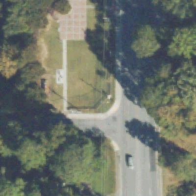 Aerial view of Clairmont Park