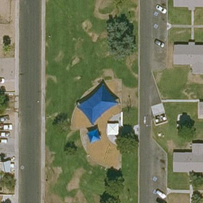 Aerial view of Clavelito Park