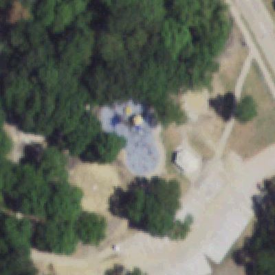 Aerial view of Clay Mathis Park