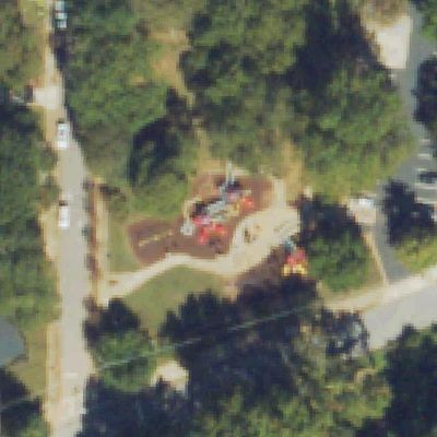 Aerial view of Coan Park Playground