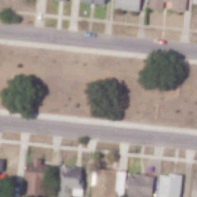 Aerial photo of Collins Garden Park
