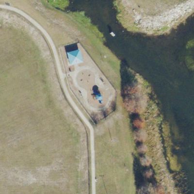 Aerial view of Colonel Joe Kittinger Park