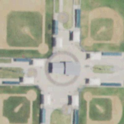 Aerial view of Community Park Baseball Fields