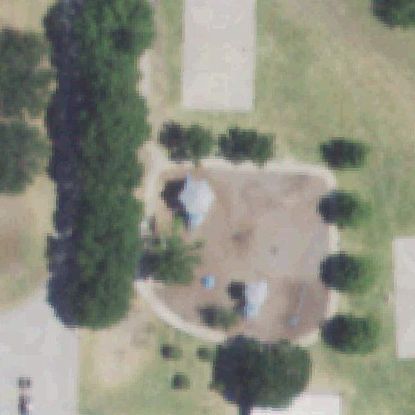 Aerial view of Community Park Playground & Pickleball
