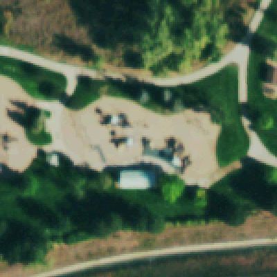 Aerial photo of Community Park Playground