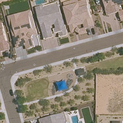 Aerial view of Community playground