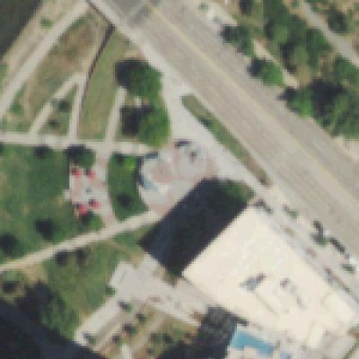 Aerial photo of Confluence Park
