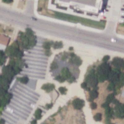 Aerial photo of Confluence Park