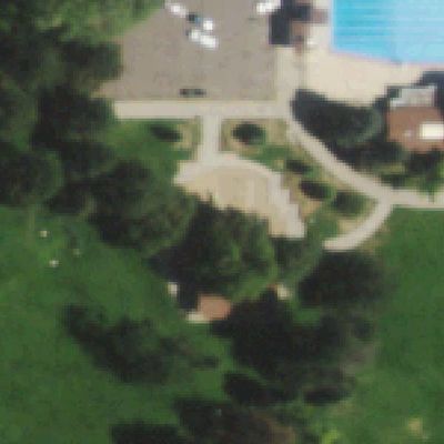 Aerial photo of Congress Park Reservoir