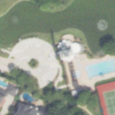 Aerial photo of Copper Lakes Pool at Longenbaugh