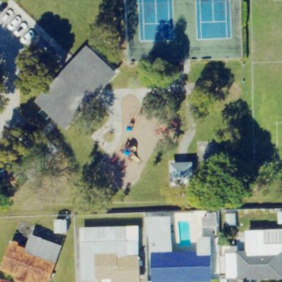 Aerial view of Coral Estates Park