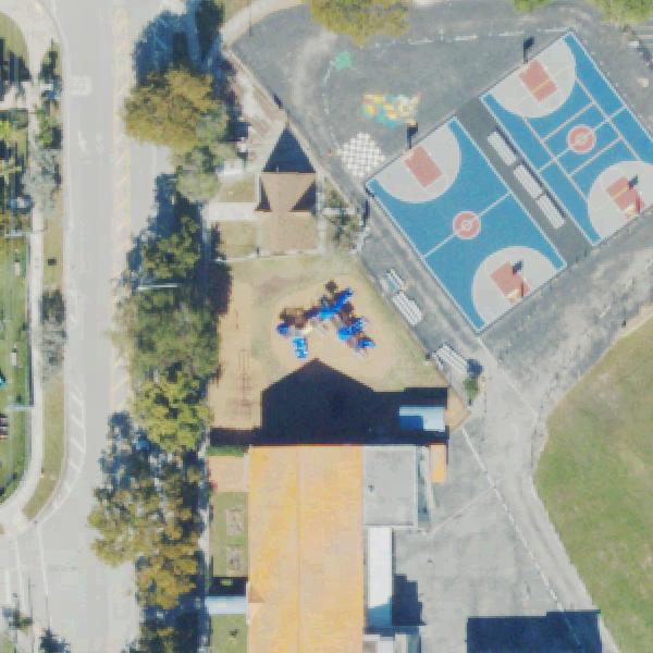 Aerial view of Coral Way Community Center Playground