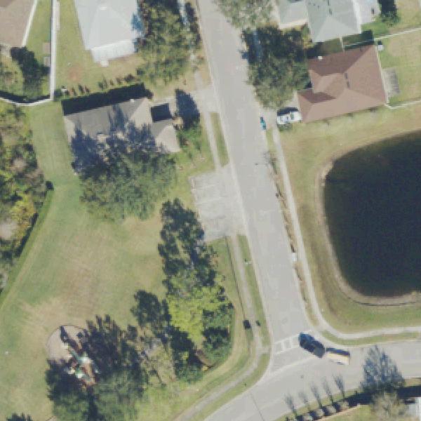 Aerial view of Corner Lake Playground